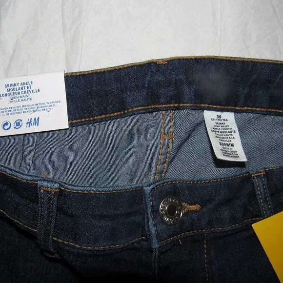 NWT H&M High-Waist Skinny Ankle Jeans Size 30 - Picture 5 of 5